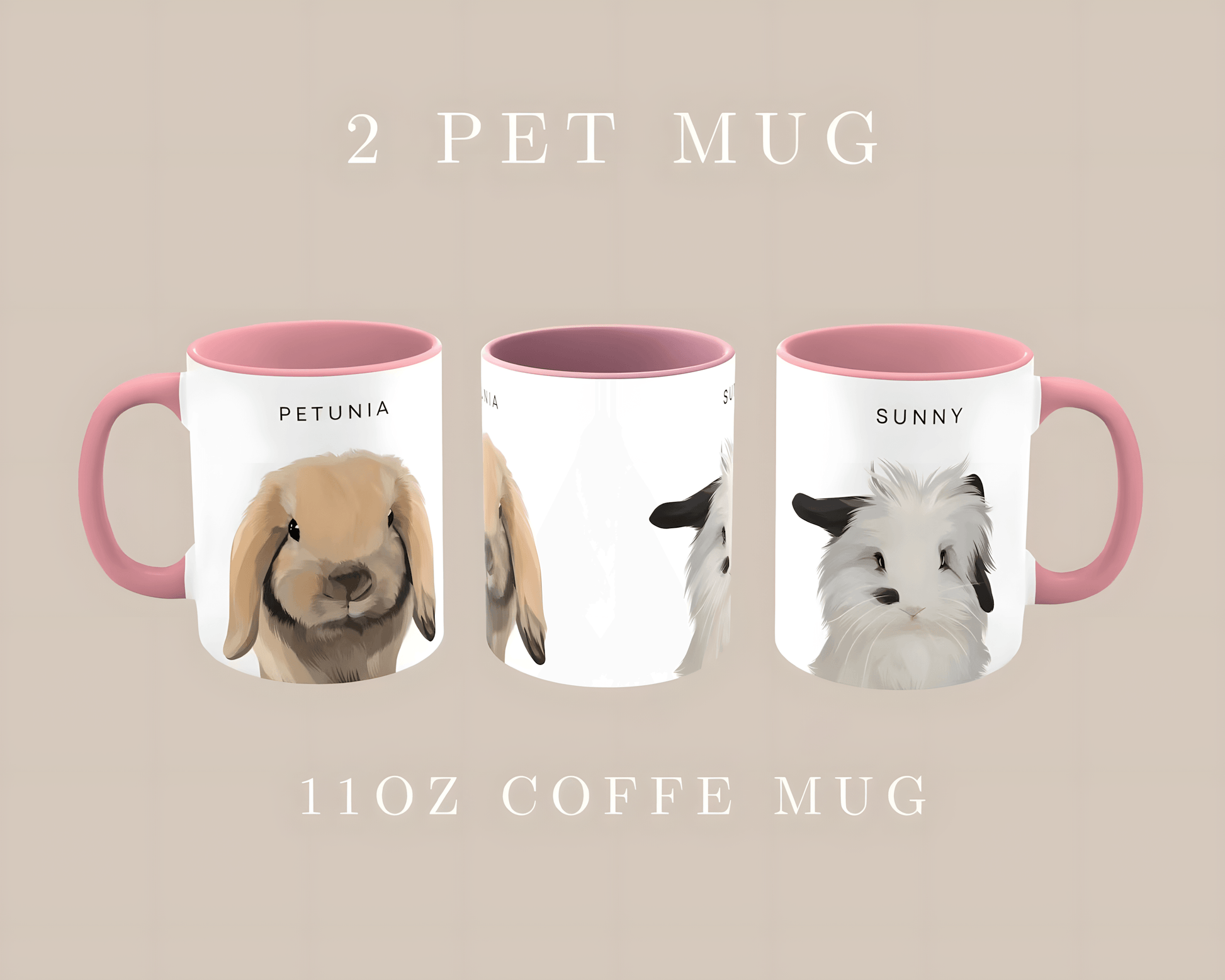 Custom Pet Cartoon Mug, Custom Pet Art mug, Personalized Cartoon Portrait, Custom Pet Art, Gift Idea for Dog Lovers, Veterinarian gift, Pet Memorial, Dog Owner - ecochicdelight